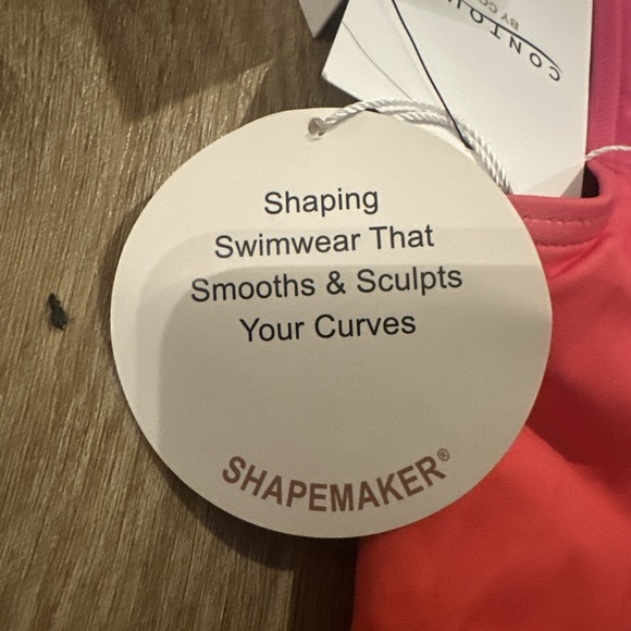 Contours By Coco Reef Shapemaker 1‎ Pc Swimsuit Magenta Hombre 12/36C NEW - Picture 6 of 10